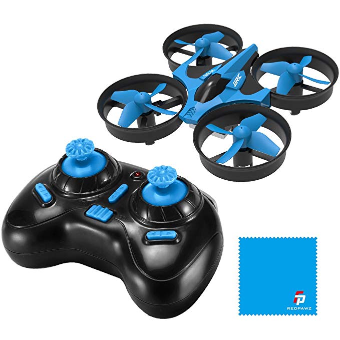 Best Drones On Sale Under 30 - JJRC H36 Mini Drone 2.4G 4CH 6Axis Gyro Headless Mode Remote Control RC Quadcopter RTF One-key Return-Blue