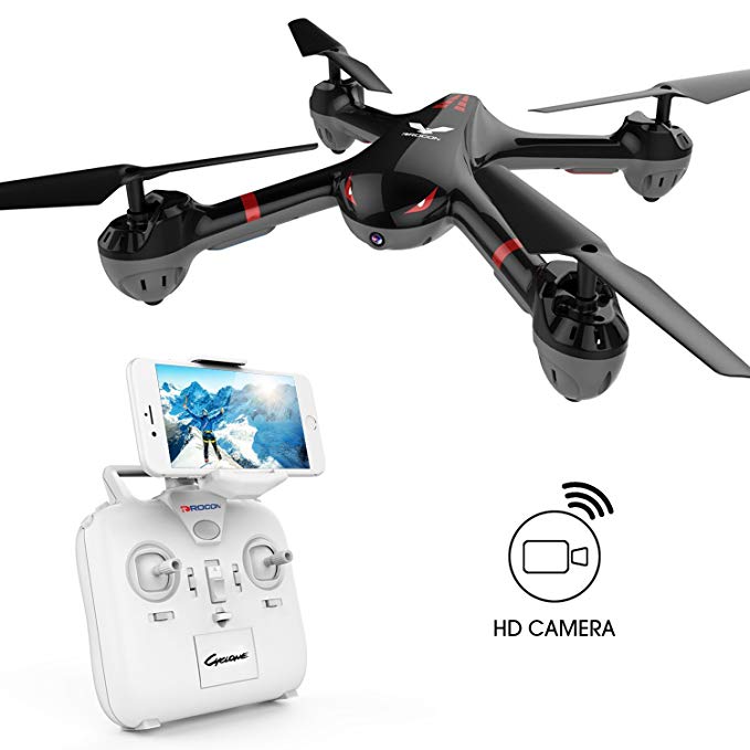 DROCON Drone For Beginners X708W Wi-Fi FPV Training Quadcopter With HD Camera Equipped With Headless Mode One Key Return Easy Operation