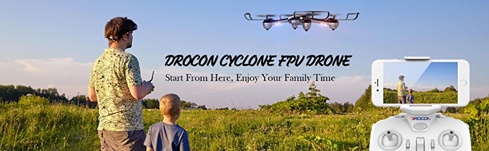 DROCON Drone For Beginners X708W Wi-Fi FPV Training Quadcopter